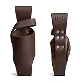 Hide & Drink, Set of 2 Hot Sauce Holsters 5oz & 2oz Bottle Belt Sheath, Compatible with Tobasco Cholulah Sriracha Hot Sauce, Bottle Holder, Full Grain Leather, Handmade, Bourbon Brown