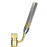 HCPRO BLAZE HCBZT3 Triple Flame Swivel Pro Hand Torch Compatible with Propane/Mapp Gas, 3 Tip Burner Torch Head Swivel 360°, For Soft Soldering and Brazing Copper, Brass, Steel, Bronze, Aluminum