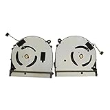 MAHIE New CPU GPU Cooling Fan Compatible for Xiaomi Mi Air PRO 15.6 ND55C05-17E22 6033B0059201 ND55C05-17E2 PRO MX150 Cheerfully (Color : A Pair of Fan)