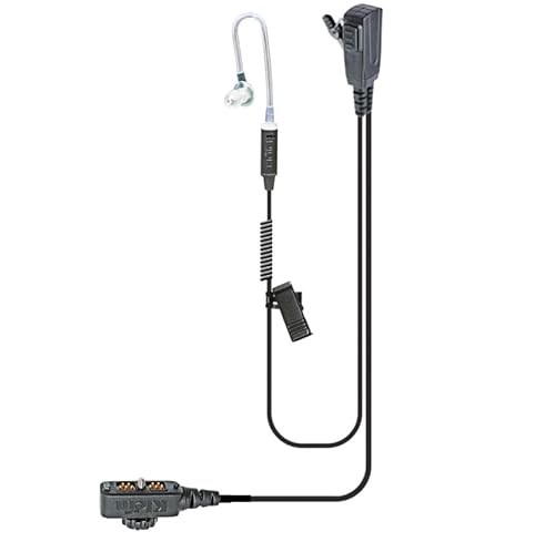 Klein Electronics Signal-Pro Split-Wire Push to Talk (PTT) Earpiece for Sonim XP5S, XP8, XP5plus, & XP10 Phones - Thumb Push to Talk (PTT) Button & Built-in Noise Reducing Mic, Acoustic Tube Earpiece