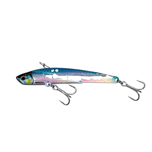 1Pcs 110mm 45g Sinking VIB Fishing Bait Trout Bass Lure Saltwater Swimbait Metal Jig Wobbler Fishing Metal Vib Lure 9172 (Color : F, Size : 110mm)