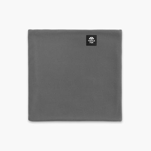 Turtle Fur Recycled Micro Fur Fleece Double-Layer Performance Neck Warmer, Graphite - One size
