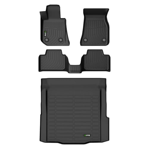HAFIDI All Weather Protection Car Floor Mats & Cargo Liner for 2019-2025 BMW 3 Series 330i/330i xD/330e Sedan Custom Fit TPE Anti-Slip Automotive Floor Liners Full Set Accessories - Black