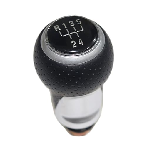 Car Gear Knob Shifter for Skoda for Fabia 1 MKI 2000-2008 5 Speed Leather Car Manual Gear Shift Knob Boot Cover Gear Shifter Knobs(Type 1)