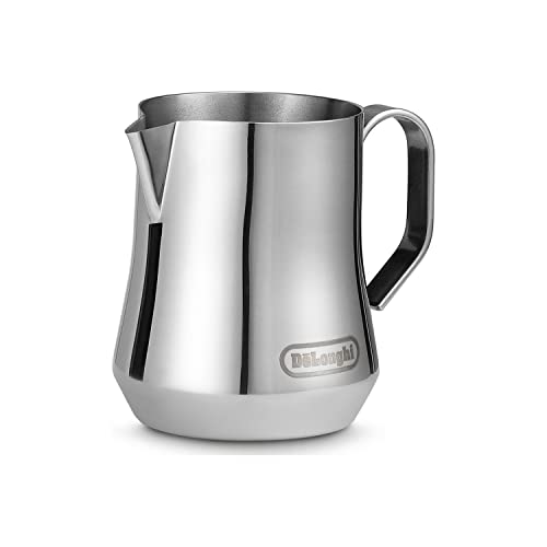 De'Longhi DLSC060 Milk Frothing Jug, 12 oz, Stainless Steel