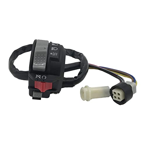 Autu Parts 59V-83973-00-00 Left Handle Handlebar Control Light Start Button Switch for Yamaha Moto-4 - YFM225/YFM250/YFM350 1986-1994/Big Bear 350 YFM350F 1987-1992/Warrior 350 YFM350X 1987-1995