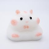 Hamster Shaped Tabasquishy Cute Soft Squishy Handmade Silicone Toys Stress Relief Squeeze Plaything Gifts (Large)