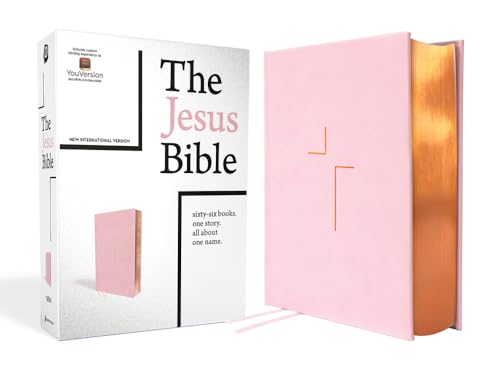 The Jesus Bible, NIV Edition, Leathersoft over Board, Pink, Comfort Print