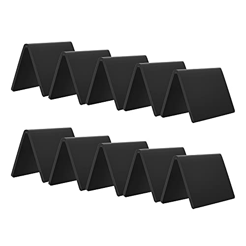 AITEE Mini Tabletop Chalkboard Signs - 10 Pack Acrylic Mini Chalkboards for Food, Weddings, Birthday Parties, Buffet, Bakery