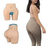 ZWSM Silicone Panty Open Crotch Buttock Hips Body Shaper Enhancer Padded Push Up Panty for Cosplay Drag Queen,Color 3,Thick Hips_1"