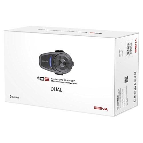 Sena 10S Motorcycle Bluetooth Headset Communication System, Dual Pack