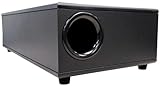 Earthquake Sound CP8 Couch Potato - 300W Peak Powered 8-Inch Slim Home Theater Subwoofer with Down-Firing Bass Reflex Enclosure Design (Black Laminate, Single)