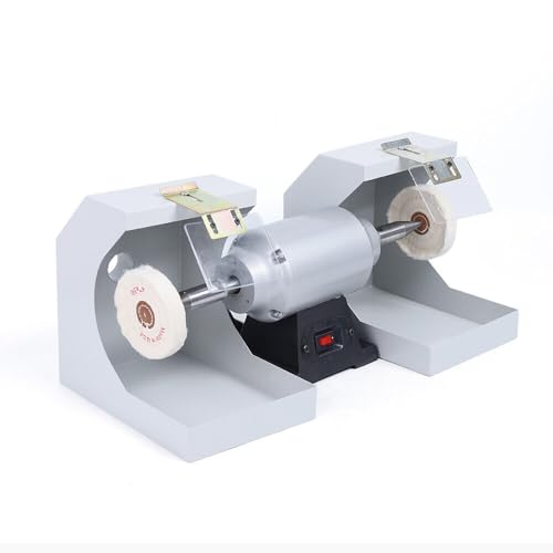 PIAOCAIYIN Dental Polishing Polish Lathe Machine, 110V 550W Dental Lab Bench Buffer Polisher, Lab Equipment Polisher, 3000rpm, Jewelry Polishing Machine for Casting