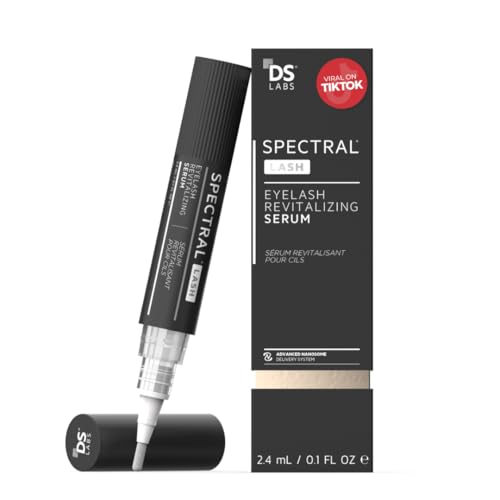 DS Labs Spectral.LASH Advanced Lash Enhancing Serum - Supports Fuller, Thicker, Longer-Looking Eyelashes, Safe for Lash Extensions, Paraben-Free, Sulfate-Free, Cruelty-Free, With Nanosome Technology