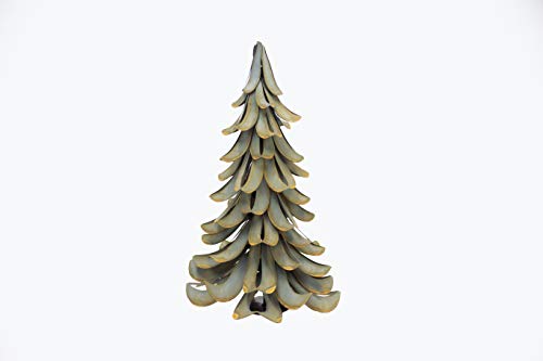 Desert Steel Blue Atlas Cedar Metal Tree Home Decor Accent - Christmas Tree