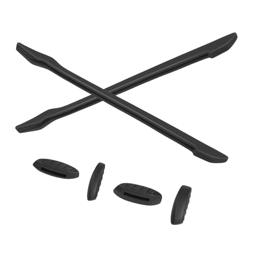 PapaViva Replacement Rubber Kits Nose Pieces & Earsocks for Oakley Plazma OO9019/Plazma AF OO9019A - Black