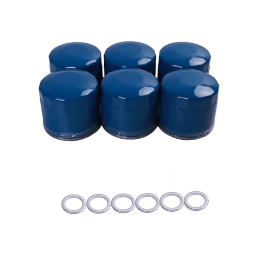 Zhermik (6pcs) 26300-35505 2630035505 Engine OEM Oil Filter and Drain Plug Gasket Compatible with hyundai Elantra Santa Fe Sonata Accent Kona and Kia Forte Forte5 1997-2023