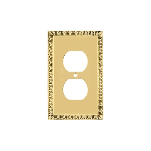 Nostalgic Warehouse Egg & Dart Deco Electrical Outlet Switch Plate Cover