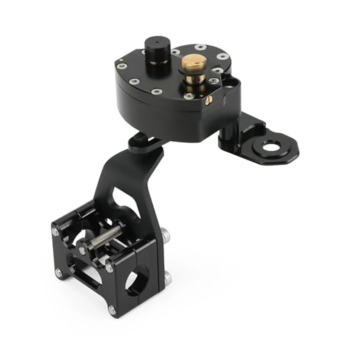 Steering Stabilizer Damper, Compatible with YAMAHA TENERE 700 RALLY XTZ700 XTZ07 T700 2021-2024 Mount Motorcycle Reversed Safety Bracket(Black)
