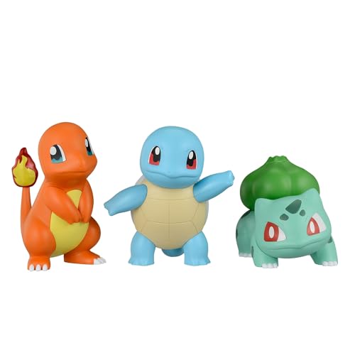 Bandai Spirits Pokemon Plamo Collection, Quick 11+13+17, Charmander, Bulbasaur & Squirtle Set, Color-Coded Plastic Model