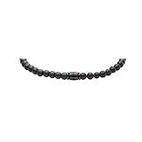 Fossil Men's Beaded Bracelet, Color: Smoke (Model: JF03008793)