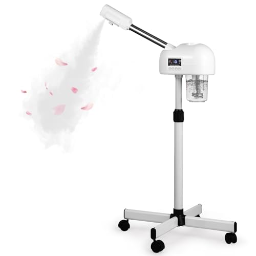 Hovinke Professional Facial Steamer for Estheticians, Hot Mist & Timer Function, Vaporizador Facial Professional Steamer On Wheels for Home Use & Spa Salon Skin Cleasning