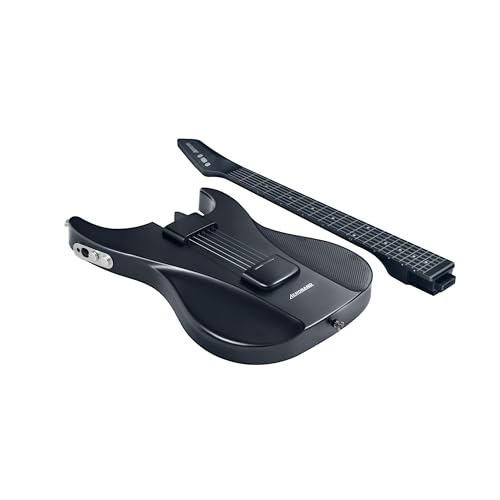 AeroBand Guitar Smart Guitar With Silicone Strings, Travel Silent Guitar With Detachable Fretboard, Headphone Jack, Built-in Speaker and Drum system, Aeroband APP Play, MIDI