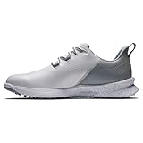 FootJoy Men's FJ Fuel Previous Season Style Golf Shoe, White/Grey, 11