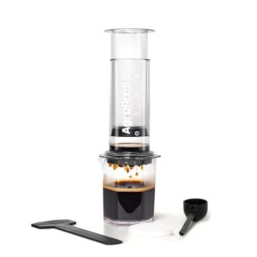AeroPress Clear XL Coffee Press – 3 in 1 Brew Combines French Press, Pourover, Espresso, Full bodied smooth coffee without grit or bitterness, Portable Coffee Maker for Home, Office, Camping & Travel