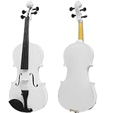 Mendini 16-Inch MA-White Solid Wood Viola with Case, Bow, Rosin, Bridge and Strings