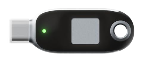 FEITIAN BioPass K26 Plus - USB Security Key - Two Factor Authenticator - USB-C with FIDO U2F + FIDO2, PIV - Biometric Fingerprinting - Help Prevent Account Takeovers with Multi-Factor Authentication