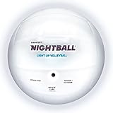 Nightball Volleyball LED Volleyball - Light Up Glow in The Dark Volleyball - Outdoor Volleyball for Teens - Teenage Old Gift - Volleyball Gear