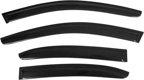 Tape On Window Visors Fits for 2011-2018 Volkswagen Jetta 4-Door Sedan Only, Side Auto Window Wind Deflectors, Ventshade, Rain Guards for Cars/Trucks