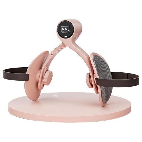 Pelvic Floor Muscle Trainer, 360° Rotating with Bandage, TPE Soft Rubber Non-Slip, Smart Portable Muscle Activator for Workouts Home Fitness Exercises (Pink Counts)