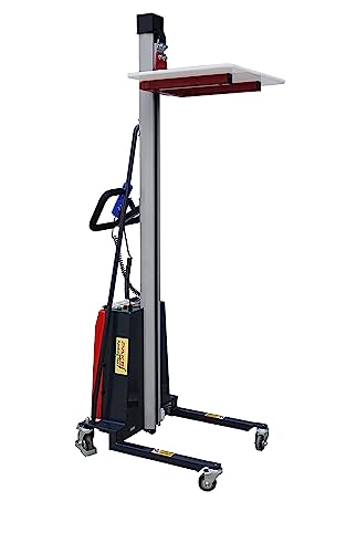 Electric Work Positioner Truck, 330 lbs Capacity 67 inch Lift Height, Chain Pulled, Pake Handling Tools (67 inch Lift Height)
