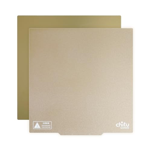 Double Sided PEI Build Plate for Kobra 2 MAX 3D Printer, 430x430mm Texture PEI Build Plate +Smooth PEI Sheet 3D Printer Flexible Spring Steel Removable Platform