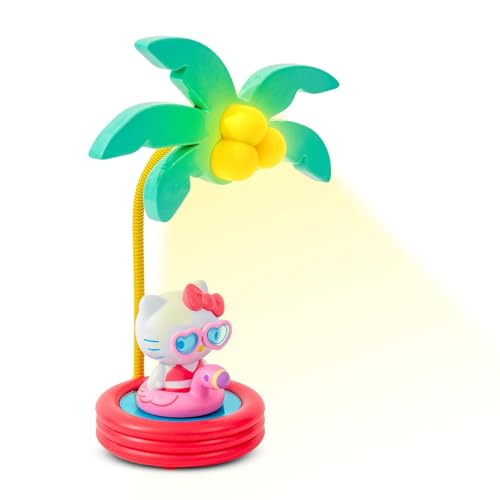 Ukonic Sanrio Hello Kitty Pool Party 8-Inch Mini Gooseneck Mood Light | Portable Nightlight Lamp Ideal for Bedrooms, Dorm Rooms