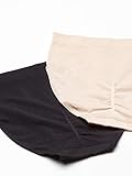 Wacoal Women's B Smooth Brief Panty 3 Pack, Sand, Sand, Black, X-Large