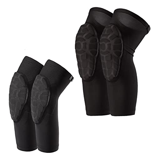 VIWINVELA Kids Knee Pads and Elbow Pads Set Toddler Soft Protective Gear Black M