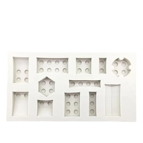 Building Blocks Shapes Silicone Mould, Fondant Cake Decorating Tools Bakeware