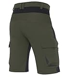 XKTTAC Men's Outdoor Quick Dry Lightweight Stretch Cargo Shorts for Hiking, Tactical, Casual, Fishing, Golf, Camping, Travel with 6 Pockets (Army Green, XX-Large)