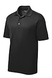 Men's Custom Golf Shirt. Custom Embroidered Polo Shirt/Golf Shirt (L, Black)