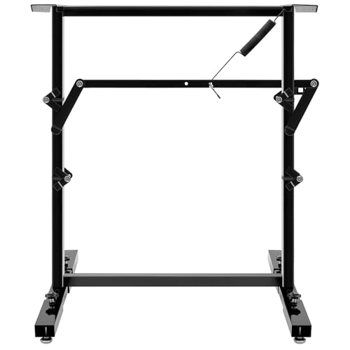 MorningRo RV Adjustable Table Leg Black Folding Dinette Table Stand Bed Base for RV Height Adjustable Bracket for Caravan Motorhome Yachts and Various Outdoor Activities