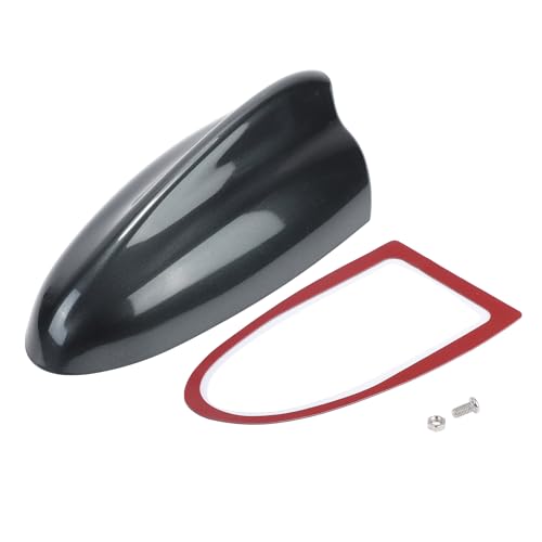 VekAuto Shark Fin Antenna Cover, AM/FM Signal Roof Aerial Universal for Car Auto SUV Truck Offroad ABS Material with Adhesive Base Dark Gray