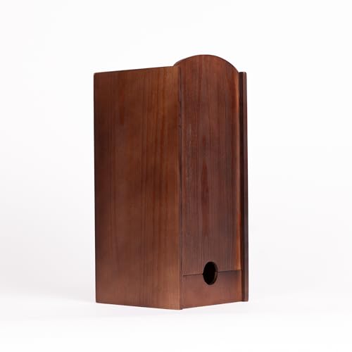 Rustic Roots Wooden Wine Box Dispenser - Box Wine Holder for 3 Liter Wine Boxes
