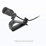 Car Microphone 3.5mm Stereo External Mic Car Radio Microphone Compatible with Kenwood Boss Corehan Power JVC Sony Jensen Alpine Vehicle Head Unit car Stereo Enabled Audio GPS DVD