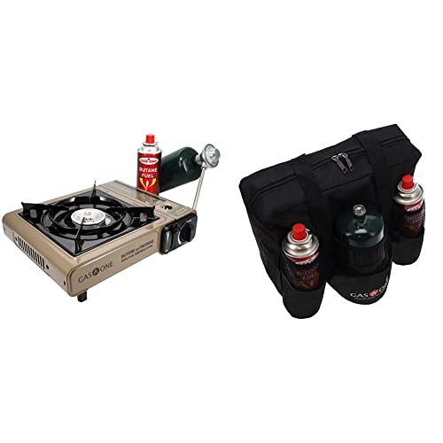 Gas One GS-3400P Propane or Butane Stove Dual Fuel Stove + Carry Bag for Portable Butane Stoves