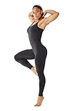 LOVESOFT Women's Sleevesless Bodysuit Dance Unitard, Backless Bodycon Rompers Jumpsuits for Workout Yoga