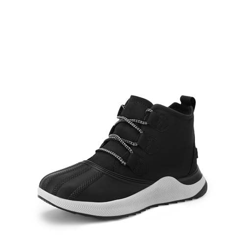 DREAM PAIRS Ankle Winter Boots for Women Waterproof Lace Up Anti-Slip Warm Snow Booties Fashion Sneaker Boots,Size 8,Black,SDSB2416W