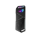 ASUS ROG STRIX Arion Aluminum Alloy M.2 NVMe SSD External Portable Enclosure Case Adapter, USB 3.2 Gen 2 Type-C (10 Gbps), USB-C to C and USB-C to A Cables, Fits PCIe 2280/2260/2242/2230 M Key/B+M Key